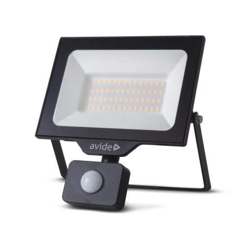Avide LED Opál Reflektor Slim SMD 20W természetes fehér 4000K Mozg.érz. PIR Gyorscsat.