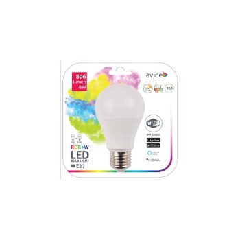 AVIDE Smart LED Globe A60 9W RGB+W WIFI APP Control