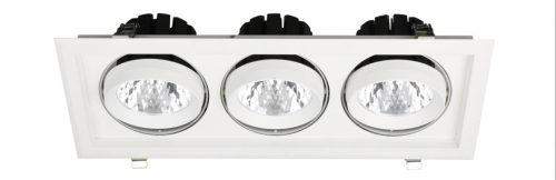 Avide LED Downlight Sein Négyzetes 3x30W IP20 8400lm 20° meleg fehér 3000K