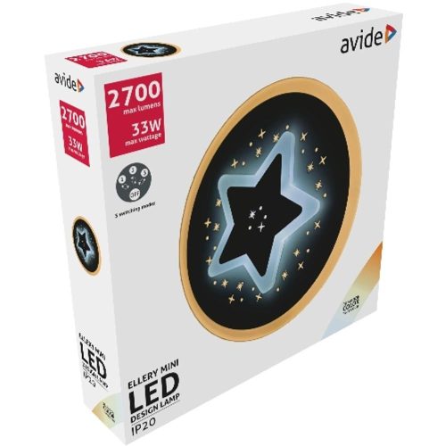 AVIDE Fali Design Oyster Ellery Mini 3 Kapcsolási Mód 33W