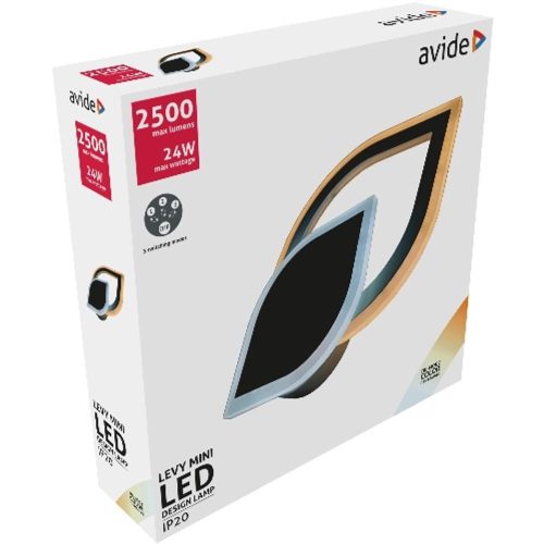 AVIDE Fali Design Oyster Levy Mini 3 Kapcsolási Mód 24W