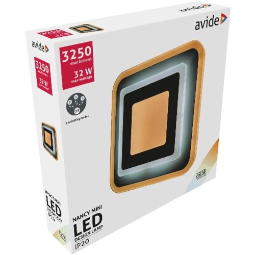 AVIDE Fali Design Oyster Nansy Mini 3 Kapcsolási Mód 32W