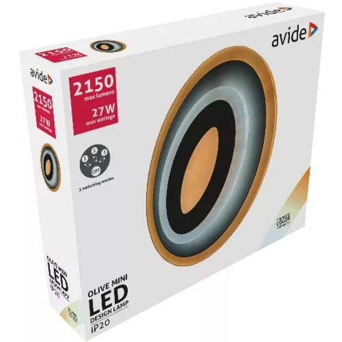 AVIDE Fali Design Oyster Olive Mini 3 Kapcsolási Mód 27W