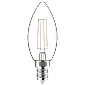   Avide LED White Filament gyertya 4.5W E14 meleg fehér 2700K - 4er