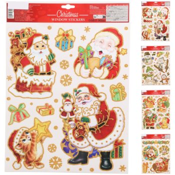 BCC710110  Karácsonyi ablak matrica 42x30cm