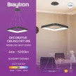 BRAYTRON BELLA négyzet függesztékes lámpa (Multi Layer) (fekete)