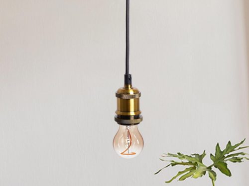 NEDES Foglalat E27 / 1m / antik arany - BH652B