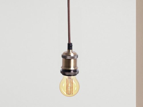 NEDES Foglalat E27 / 1m / bronz - BH662H