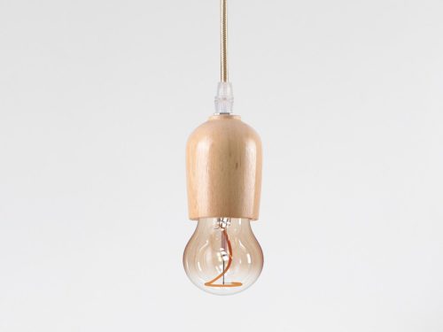 NEDES Foglalat E27 / 1,5m / fa - természetes - BH681H