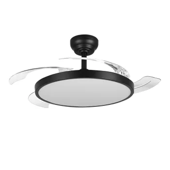   BRAYTRON FANCY 42" mennyezeti ventilátor LED világítással, fekete (fekete)