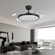 BRAYTRON FANCY 42" mennyezeti ventilátor LED világítással, fekete (fekete)