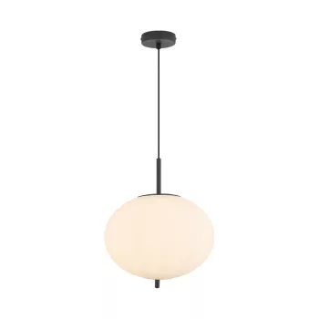   BRAYTRON S011R opál üveg függeszték, E27, 1 izzós (opál-fekete)