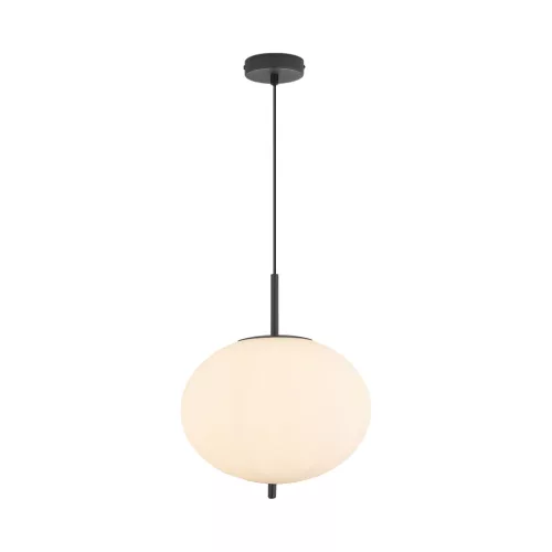 BRAYTRON S011R opál üveg függeszték, E27, 1 izzós (opál-fekete)