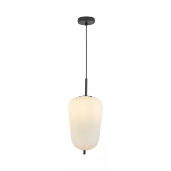   BRAYTRON S011R opál üveg függeszték, E27, 1 izzós (opál-fekete)