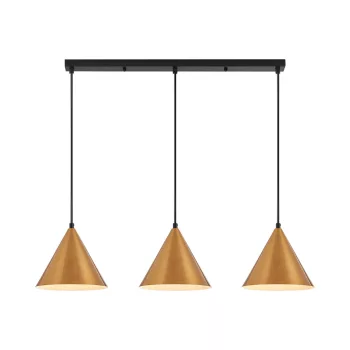 BRAYTRON P010S arany fém függeszték, 3 izzós (arany)
