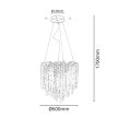 NEDES Luxus függő kristálycsillár 9 x G9 - CA021/600
