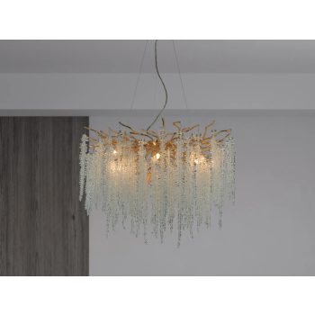 NEDES Luxus függő kristálycsillár 13 x G9 - CA021/800