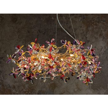 NEDES Luxus függő kristálycsillár 16 x G9 - CA032/800