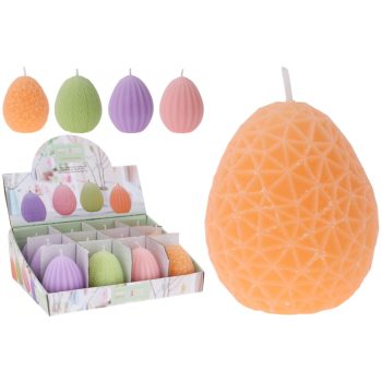 Húsvéti Tojás Gyertya 4 Féle színben 5.3x5.3x6.6 cm
