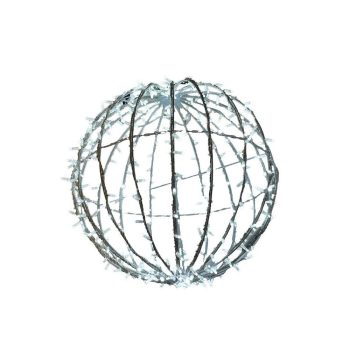 Nedes Karácsonyi dekoráció Golyó fehér