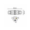 Nedes Konnektor IP67 C20A/WP/3x1,5/2-CW132