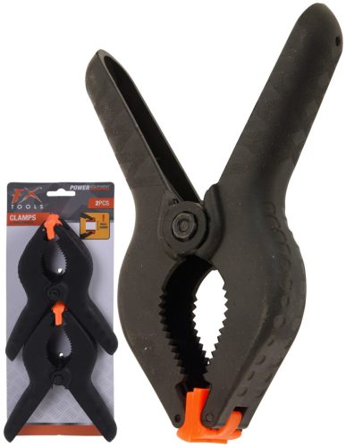 Rugós szorító csipesz 15cm 2db