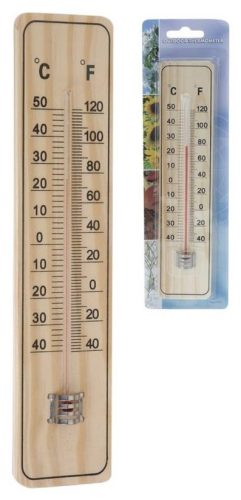 Hőmérő Fa 225X50X8mm