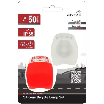 AVIDE Entac Biciklilámpa Szett 2 Db Plasztik