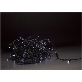 Entac Karácsonyi IP44 180 LED Füzér hideg fehér 14m