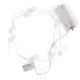 Entac Karácsonyi Beltéri Füzér Áttetsző Műanyag golyó 10 LED meleg fehér 1,3m (2AA nt.)