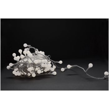   Entac Karácsonyi IP44  Fényfüzér 15mm Balls 120 LED 9m hideg fehér