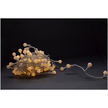   Entac Karácsonyi IP44  Fényfüzér 15mm Balls 120 LED 9m meleg fehér