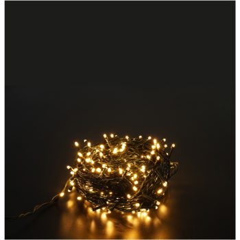   Entac Karácsonyi IP44 100 LED Füzér meleg fehér 10m Leszúrható Napelemes Konzollal