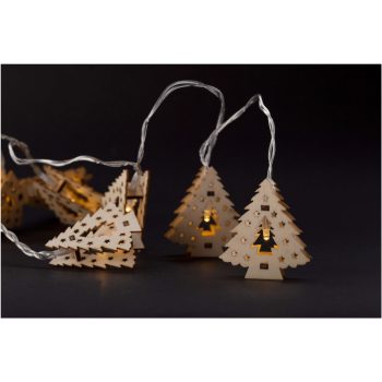   Entac Karácsonyi Beltéri Fa Karácsonyfa 10 LED meleg fehér 1,65m (2AA nt.)