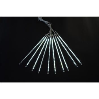   Entac Karácsonyi IP44 240 LED Műanyag Meteoreső 300mm hideg fehér 3m