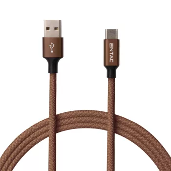 Entac Töltőkábel USB A -> C Excellence Barna 150cm