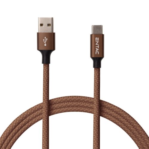 Entac Töltőkábel USB A -> C Excellence Barna 150cm