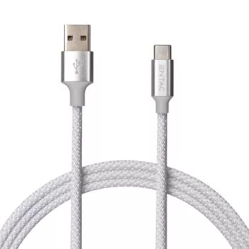 Entac Töltőkábel USB A -> C Charmer Ezüst 150cm