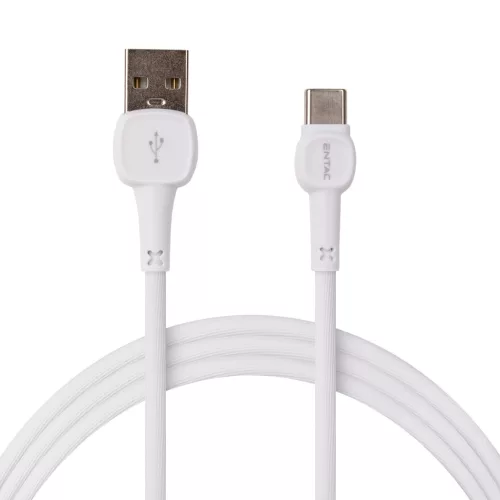 Entac Töltőkábel USB A -> C Classic Fehér 150cm