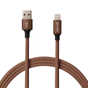   Entac Töltőkábel USB A -> Lightning Excellence Barna 150cm