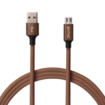 Entac Töltőkábel USB A -> Mikro Excellence Barna 150cm