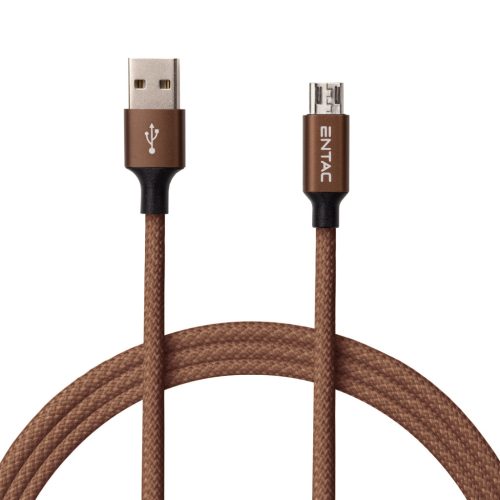 Entac Töltőkábel USB A -> Mikro Excellence Barna 150cm
