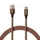 Entac Töltőkábel USB A -> Mikro Excellence Barna 150cm