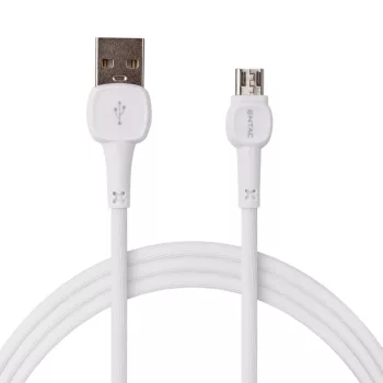 Entac Töltőkábel USB A -> Mikro Classic Fehér 150cm