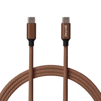 Entac Töltőkábel USB C -> C Excellence Barna 150cm
