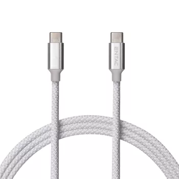 Entac Töltőkábel USB C -> C Charmer Ezüst 150cm
