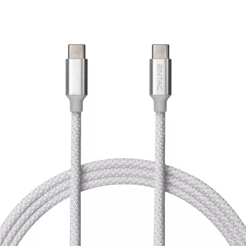 Entac Töltőkábel USB C -> C Charmer Ezüst 150cm