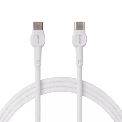 Entac Töltőkábel USB C -> C Classic Fehér 150cm