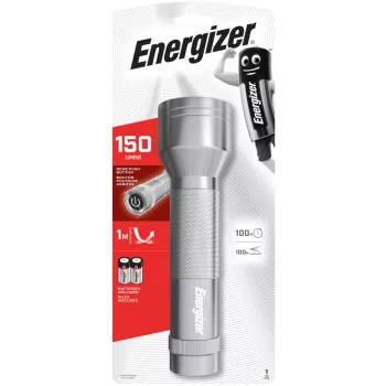 Energizer Elemlámpa Metal 2D LED + 2xD