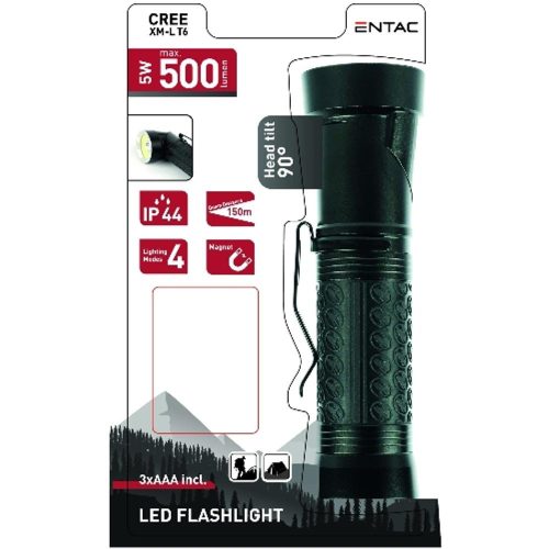 AVIDE Entac Elemlámpa 90°  5W T6 Alu 3Xaaa